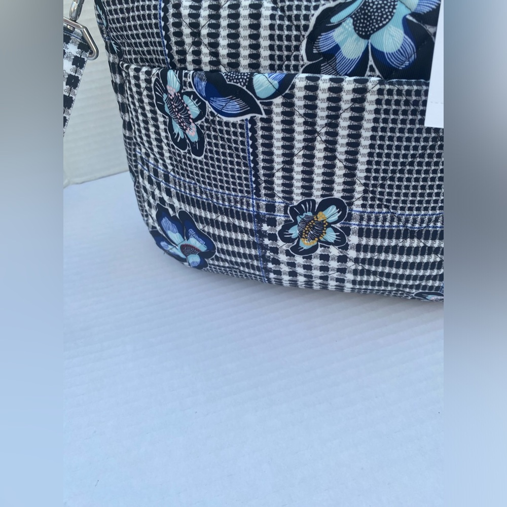 Vera Bradley Black and White Checkered Crossbody Bag - Picture 5 of 15
